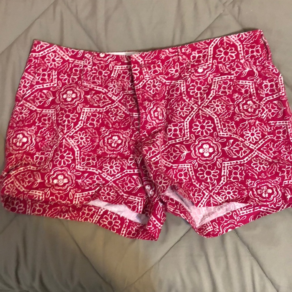 Red Patterned Old Navy Shorts Size 4